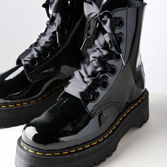 Dr. Martens Shoes - Doc Marten's Molly Patent Leather with Satin Laces